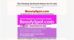 Desktop Screenshot of beautyspot.com
